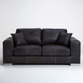 2-Sitzer-Sofa 170 x 90 x 88 cm in Dunkelgrau aus Polyester-Mikrofaser